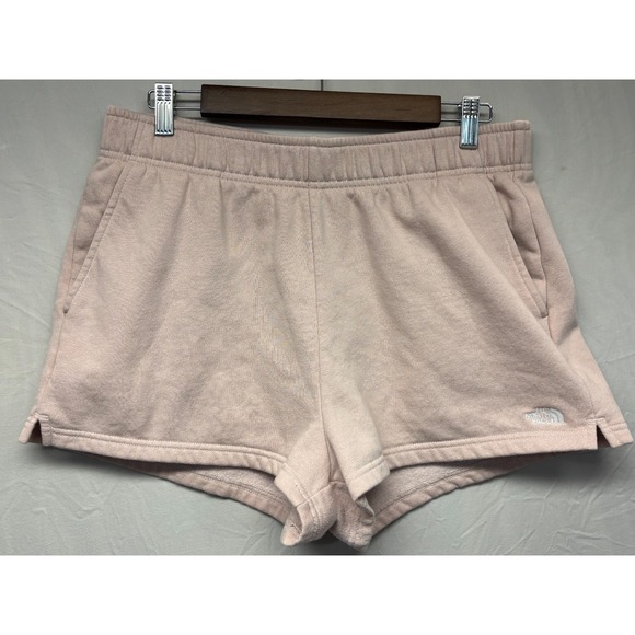 The North Face Pants - The‎ North Face Fleece Shorts Womens Pink Moss Logo Large Comfortable Free Ship